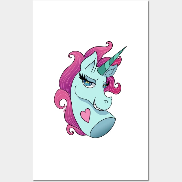 Pony head Wall Art by Iblue